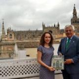 Iryna Halimska (left), acting vice-president of Volyn Chamber of Commerce in Ukraine, underwent membership and services related training with the Seville Chamber of Commerce in Spain.