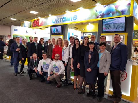 The Ukrainian delegation at Fruit Logistica 2019