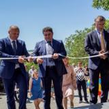 Officials cutting ribbon