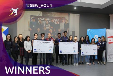 The winners of the Start-up Boost Weekend 