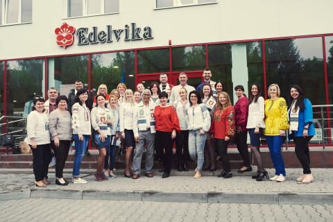 The trainees at the Edelvika factory in Lutsk