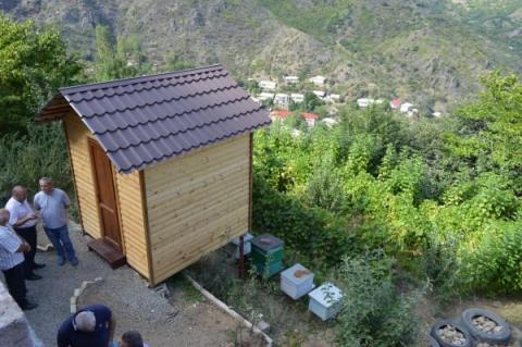 One of Vigen Mnatsakanyan's bee houses