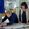 At work in a textile factory in Moldova