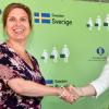 Swedish ambassador Signe Burgstaller and Angela Sax, head of EBRD in Moldova