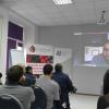 The ITC training in Kyiv included a Skype video link with an expert in Germany